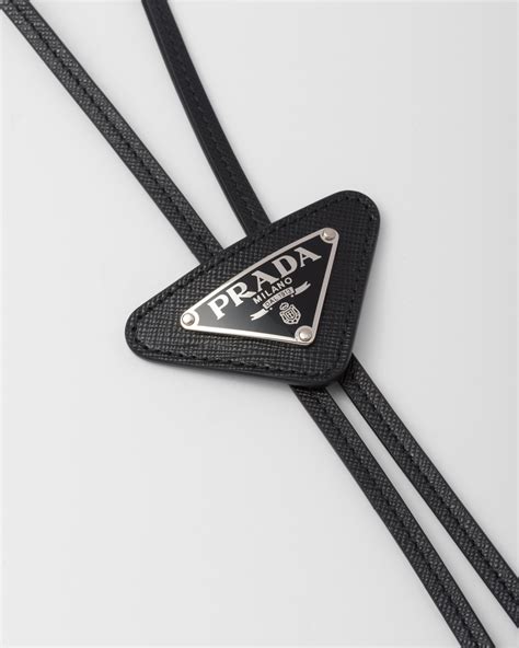 prada bolo tie dhgate|Black Saffiano Leather Bolo Tie .